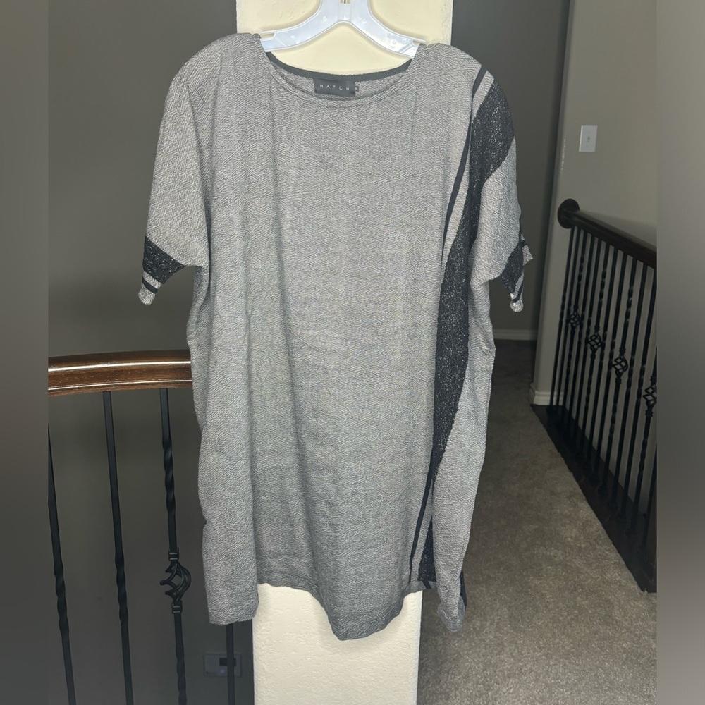Hatch Maternity Tunic with Side Pockets Size Petite 100% Cotton